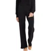 Barefoot Dreams ® Cozychic® Ultra Lite® Rib Rolled Edge Pants In Black