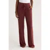 Barefoot Dreams ® Cozychic® Ultra Lite® Rib Rolled Edge Pants In Burgundy