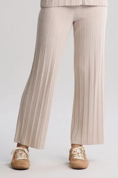 Barefoot Dreams Cozychic Ultra Lite® Ribbed Ankle Pant In Neutral