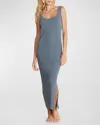 BAREFOOT DREAMS COZYCHIC ULTRA LITE RIBBED BODYCON MAXI DRESS