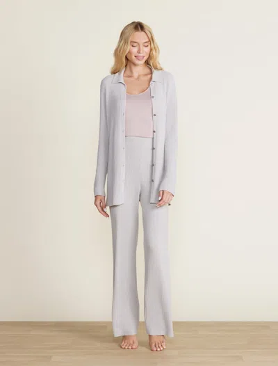 Barefoot Dreams Cozychic Ultra Lite® Ribbed Button Down Cardigan In Gray