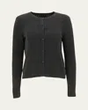 Barefoot Dreams Cozychic Ultra Light Ribbed Button Cardigan Carbon In Carbon