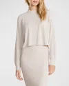 Barefoot Dreams Cozychic Ultra Lite Ribbed Mock-neck Pullover In Bisque