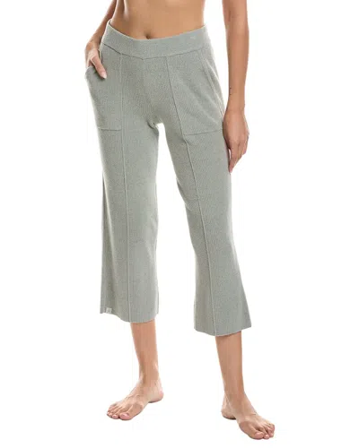 Barefoot Dreams Cozychic Ultra Lite Ribbed Pintuck Crop Pant In Blue