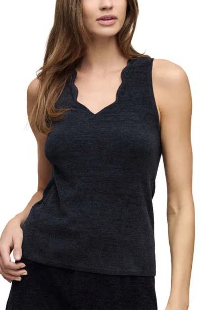 Barefoot Dreams Cozychic® Ultra Lite® Scallop Tank In Gray