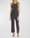Barefoot Dreams Cozychic Ultra Lite Scalloped Lounge Pants In Carbon