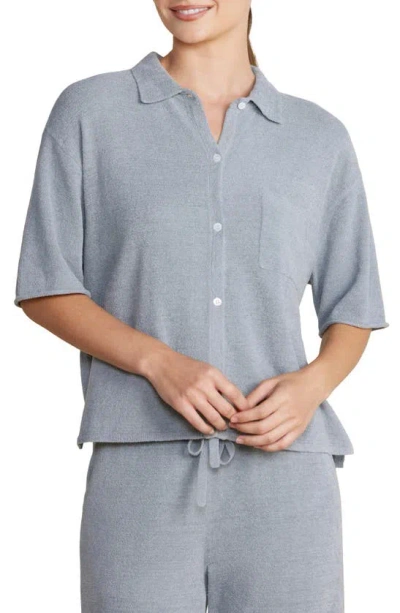 BAREFOOT DREAMS COZYCHIC® ULTRA LITE® SHORT SLEEVE BUTTON-UP SHIRT