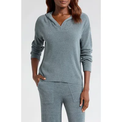 Barefoot Dreams Cozychic® Ultra Lite® Sweater Hoodie In Blue Cove
