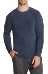 Barefoot Dreams Men's Cozychic Ultra Lite Raglan Crewneck Sweater In Indigo