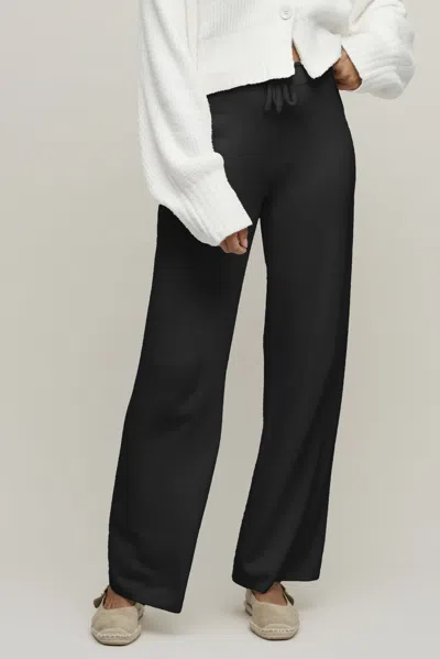 Barefoot Dreams Cozychic Ultra Lite® Tie Waist Relaxed Pant In Black
