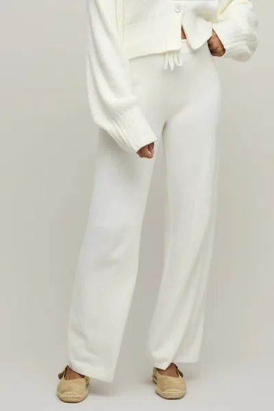 Barefoot Dreams Cozychic Ultra Lite® Tie Waist Relaxed Pant In Pearl