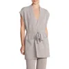 Barefoot Dreams ® Cozychic® Ultra Lite® Tie Waist Vest In Pewter