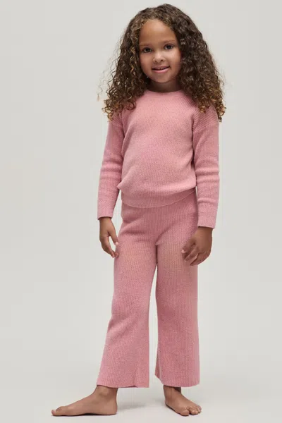 Barefoot Dreams Babies' Cozychic Ultra Lite® Toddler Rib Pullover In Pink