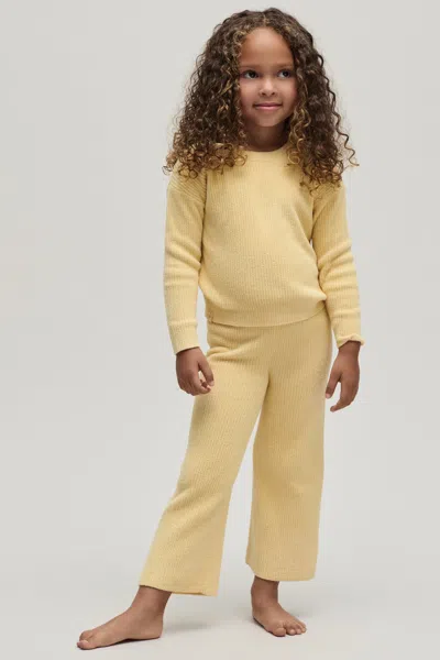 Barefoot Dreams Babies' Cozychic Ultra Lite® Toddler Rib Pullover In Yellow