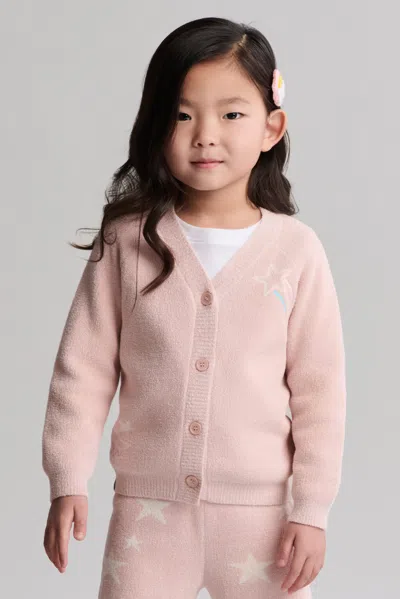 Barefoot Dreams Babies' Cozychic Ultra Lite® Toddler Space Star Adventure Cardigan In White