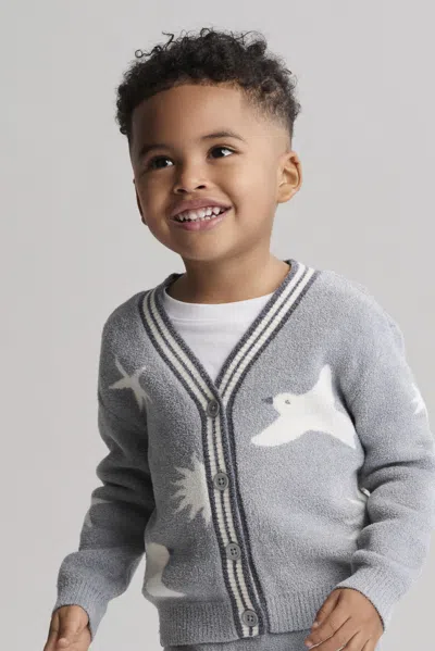 Barefoot Dreams Babies' Cozychic Ultra Lite® Toddler Sparrow Cardigan In Blue
