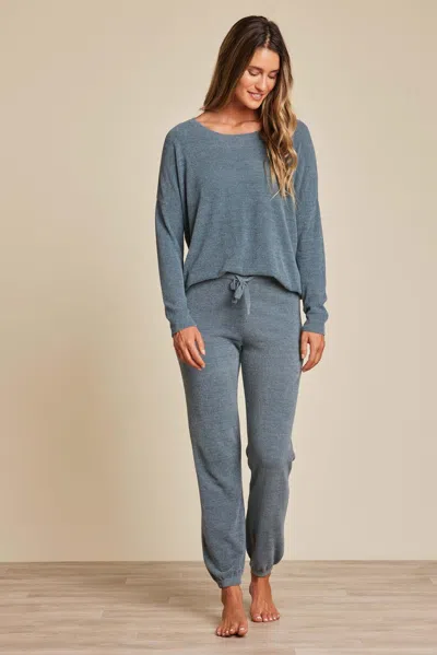 Barefoot Dreams Cozychic Ultra Lite® Track Pant In Blue Cove