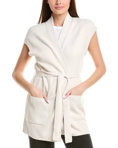 Barefoot Dreams Cozychic Ultra Lite Waist Tie Vest In Neutral