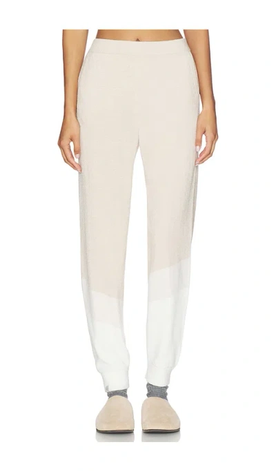 Barefoot Dreams Cozychic Ultra Lite Wavy Jogger In White