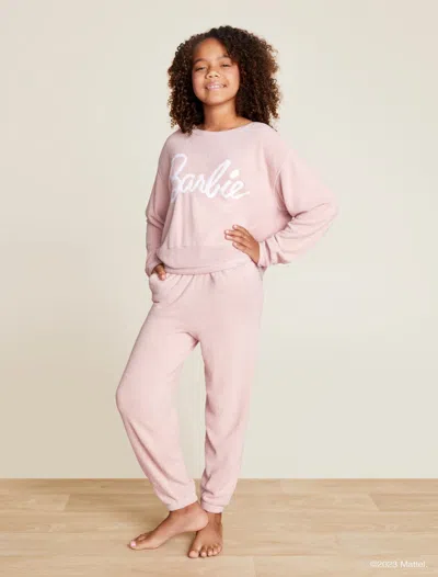 Barefoot Dreams Babies' Cozychic Ultra Lite® Youth Barbie™ Jogger In White