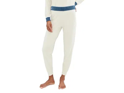 Barefoot Dreams Cozychic Ultra Lite(r) Color Block Jogger In White
