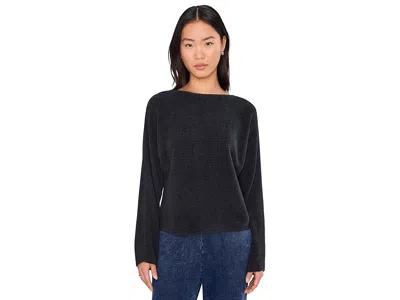 Barefoot Dreams Cozychic Ultra Lite(r) Horizontal Rib Dolman In Black