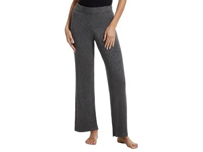 Barefoot Dreams Cozychic Ultra Lite(r) Lurex Rib Wide Leg Pant In Gray