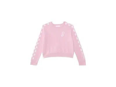 Barefoot Dreams Cozychic Ultra Lite(r) Youth Checkered Barbie Pullover (little Kid/big Kid) Girl's Sweatshirt Pink :