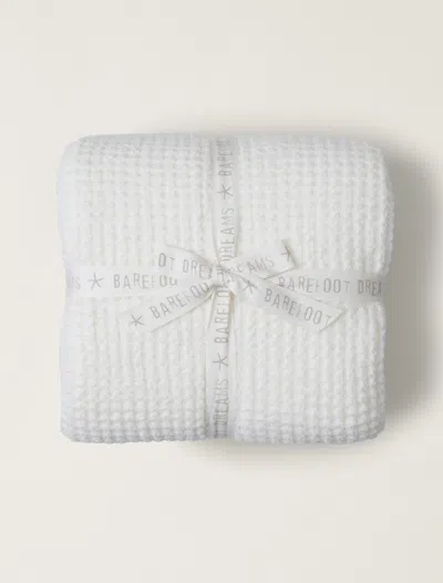 Barefoot Dreams Cozychic® Waffle Bed Blanket In Pearl