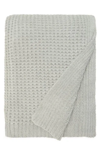 Barefoot Dreams Cozychic® Waffle Knit Bed Blanket In Gray