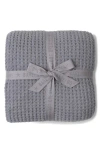Barefoot Dreams Cozychic® Waffle Knit Bed Blanket In Dove Gray