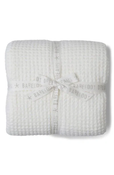 Barefoot Dreams Cozychic® Waffle Knit Bed Blanket In Pearl