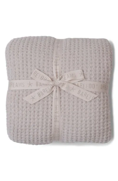 Barefoot Dreams Cozychic® Waffle Knit Bed Blanket In Stone
