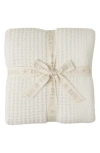 Barefoot Dreams Cozychic Waffle Throw In Cream-nickel