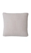 Barefoot Dreams Cozychic Waffle Pillow In Taupe,grey