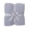 Barefoot Dreams Cozychic Waffle Throw In Gray