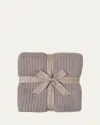 Barefoot Dreams Cozychic Waffle Throw In Beach Rock
