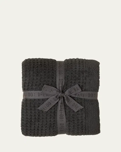 Barefoot Dreams Cozychic Ribbed Throw In Carbon