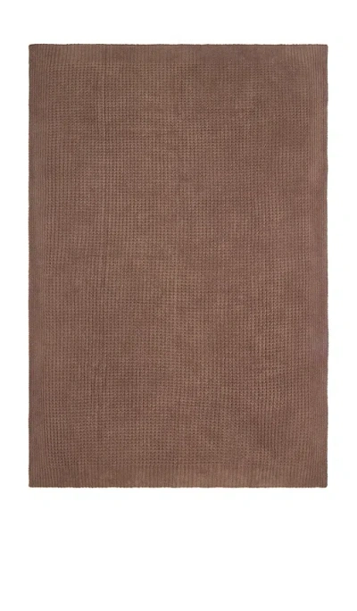 Barefoot Dreams Cozychic Waffle Throw In Brown