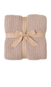 Barefoot Dreams Cozychic Waffle Throw In Willow