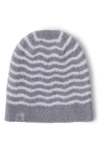 Barefoot Dreams Cozychic® Wavy Stripe Baby Beanie In Gray