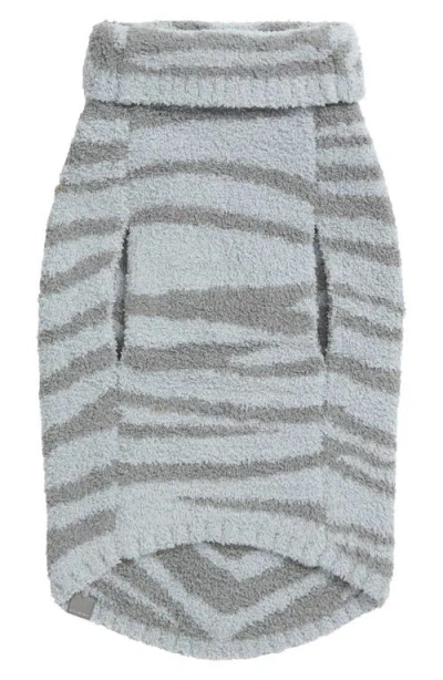 Barefoot Dreams Cozychic® Zebra Stripe Pet Sweater In Gray
