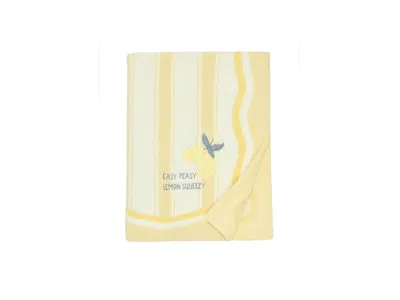 Barefoot Dreams Kids' Cozychic(r) Lemon Stroller Blanket Blankets Daffodil, Polyester In Yellow
