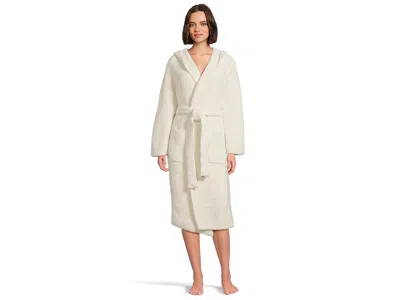 Barefoot Dreams Cozychic(r) Ribbed Hooded Robe In White