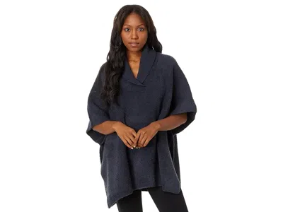 Barefoot Dreams Cozychic(r) Shawl Collar Poncho In Gray