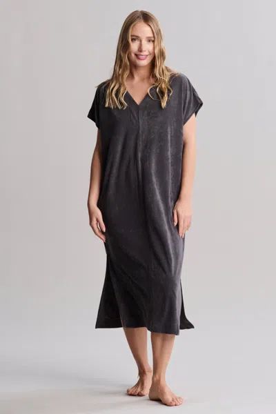 Barefoot Dreams Cozyterry® Caftan In Carbon