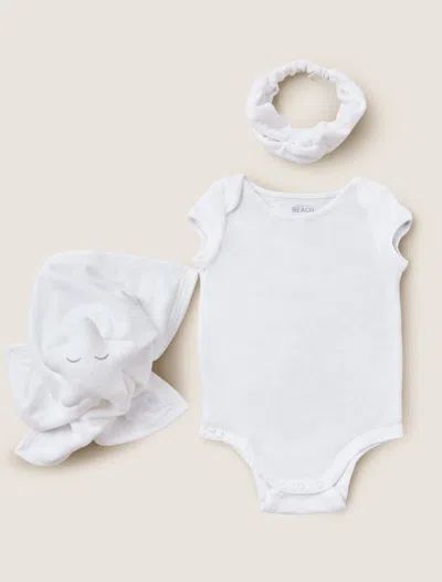 Barefoot Dreams Cozyterry® Onesie Baby Bundle In White
