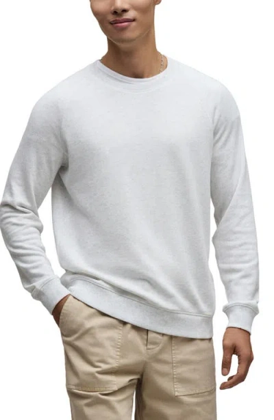 Barefoot Dreams Crewneck French Terry Sweatshirt In White