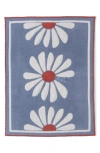 Barefoot Dreams Daisy Jacquard Cozychic® Stroller Blanket In Ocean Air Multi