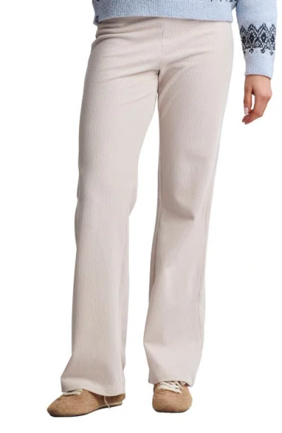 Barefoot Dreams Day To Night® Stretch Corduroy Wide Leg Pants In White